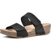 imageWHITE MOUNTAIN Womens Fervent Wedge SandalBlackNubuck