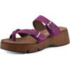 imageWHITE MOUNTAIN Womens Lefter Low Platform SandalPurple RainSuede