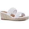 imageWHITE MOUNTAIN Womens Salvadora Platform Wedge SandalWhiteSmooth