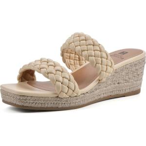 imageWHITE MOUNTAIN Womens Salvadora Platform Wedge SandalButter CreamSmooth