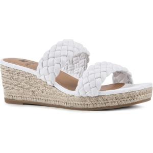 imageWHITE MOUNTAIN Womens Salvadora Platform Wedge SandalWhiteSmooth