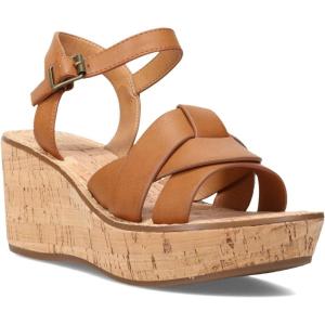 imageWHITE MOUNTAIN Womens Simple Wedge SandalTan