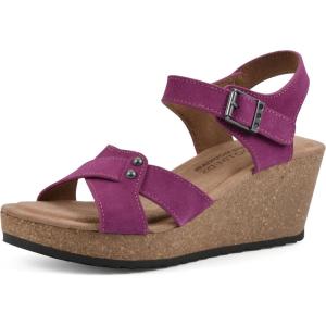 imageWHITE MOUNTAIN womens PrezoWedge SandalPurple RainSuede