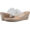 imageWHITE MOUNTAIN Womens Beach Wedge SandalClearSilverSmooth