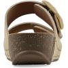 imageWHITE MOUNTAIN Womens Fearful DoubleStrap MiniWedge SandalButter CreamSuede