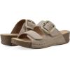 imageWHITE MOUNTAIN Womens Fearful DoubleStrap MiniWedge SandalSandal WoodSuede