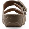 imageWHITE MOUNTAIN Womens Fearful DoubleStrap MiniWedge SandalSandal WoodSuede