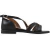 imageWHITE MOUNTAIN Womens Kika Open Toe Flat SandalBlackSmooth