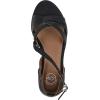 imageWHITE MOUNTAIN Womens Kika Open Toe Flat SandalBlackSmooth