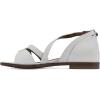 imageWHITE MOUNTAIN Womens Kika Open Toe Flat SandalWhiteSmooth