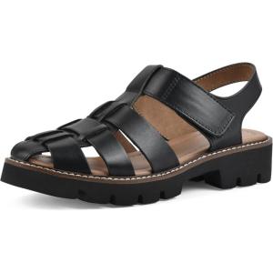 imageWHITE MOUNTAIN Womens Glove Fisherman SandalBlackLeather