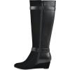 imageWhite Mountain Womens Cheers Wedge Tall Shaft BootBlack