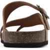 imageWHITE MOUNTAIN Carly Signature ComfortMolded Footbed Sandal RosegoldLeather 4 M