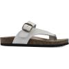 imageWHITE MOUNTAIN Carly Signature ComfortMolded Footbed Sandal WhiteLeather 2 M
