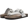 imageWHITE MOUNTAIN Carly Signature ComfortMolded Footbed Sandal WhiteLeather 2 M