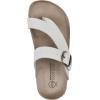 imageWHITE MOUNTAIN Carly Signature ComfortMolded Footbed Sandal WhiteLeather 2 M