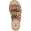imageWHITE MOUNTAIN Shoes Capture Womens Wedge Slide SandalTanBurnishedSmooth