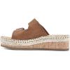 imageWHITE MOUNTAIN Shoes Capture Womens Wedge Slide SandalTanBurnishedSmooth