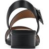 imageWHITE MOUNTAIN Womens Albatas Low Block Heel SandalBlackSmooth