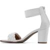 imageWHITE MOUNTAIN Womens Backer Block HeelWhiteSmooth