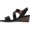 imageWHITE MOUNTAIN Womens Brux Wedge SandalBlackSmooth
