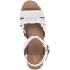 imageWHITE MOUNTAIN Womens Dapper Wedge SandalWhiteBurnSmooth