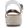 imageWHITE MOUNTAIN Womens Dapper Wedge SandalWhiteBurnSmooth