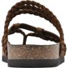 imageWHITE MOUNTAIN Womens Hangout Footbed SandalBrownLeather
