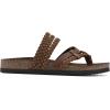 imageWHITE MOUNTAIN Womens Hangout Footbed SandalBrownLeather