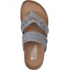 imageWHITE MOUNTAIN Womens Hangout Footbed SandalLtblueLeather