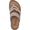 imageWHITE MOUNTAIN Womens Hangout Footbed SandalSandal WoodSuede