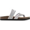 imageWHITE MOUNTAIN Womens Hangout Footbed SandalWhiteLeather