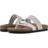 imageWHITE MOUNTAIN Womens Hangout Footbed SandalWhiteLeather