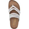 imageWHITE MOUNTAIN Womens Hangout Footbed SandalWhiteLeather