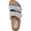 imageWHITE MOUNTAIN Womens Hippy Footbed SandalDustytealLtgreyLeather