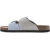 imageWHITE MOUNTAIN Womens Hippy Footbed SandalDustytealLtgreyLeather