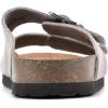 imageWHITE MOUNTAIN Womens Hippy Footbed SandalLavenderblushLtgreyLeather