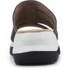 imageWHITE MOUNTAIN Womens Horizon Flat SandalBlackSmooth
