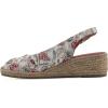 imageWHITE MOUNTAIN Womens Maize SlingBack MiniHeel Espadrille SandalBlushFloralFab