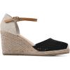 imageWHITE MOUNTAIN Womens Maven Espadrille Wedge SandalBlackSmooth