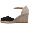 imageWHITE MOUNTAIN Womens Maven Espadrille Wedge SandalBlackSmooth