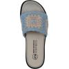imageWHITE MOUNTAIN Womens Maxim Macrame Slide Sandal Dusty TealLavenderMultFab 75 M