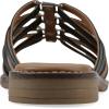 imageWHITE MOUNTAIN Womens Mazy Strappy SandalBlackSmooth