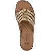 imageWHITE MOUNTAIN Womens Mazy Strappy SandalGoldMetSmooth