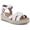 imageWHITE MOUNTAIN Womens Dapper Wedge SandalWhiteBurnSmooth