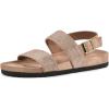 imageWHITE MOUNTAIN Womens Hesitant Footbed SandalLtgoldMulti
