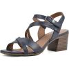 imageWHITE MOUNTAIN Womens Let Go Block Heel SandalBlueBurnSmooth