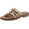 imageWHITE MOUNTAIN Womens Mazy SandalGoldMetSmooth