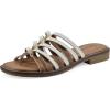 imageWHITE MOUNTAIN Womens Mazy Strappy SandalWhiteSmooth