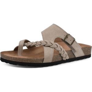 imageWHITE MOUNTAIN Handpick Flat SandalSandal WoodSuede